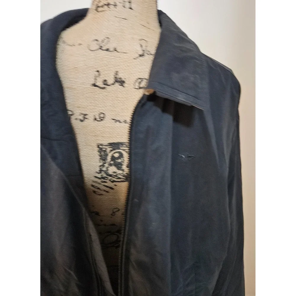 Dockers‎ Classic Harrington Jacket Navy Blue Full Zip Lightweight Mens M
